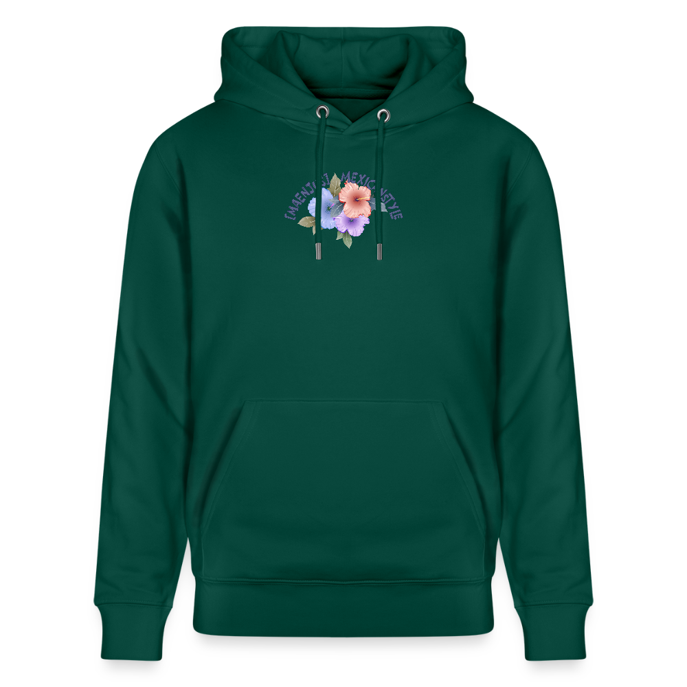 Unisex Hoodie mit MAENJUS MEXICANSTYLE PRINT Vorder- und Rückseite - Forest