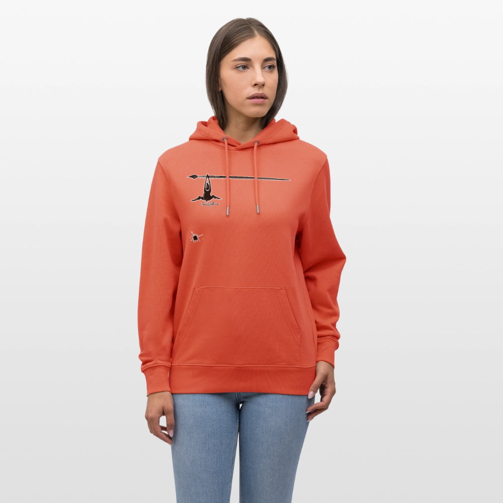 Unisex Hoodie mit TUSCHEMÄNNCHEN PRINT - Hellrot