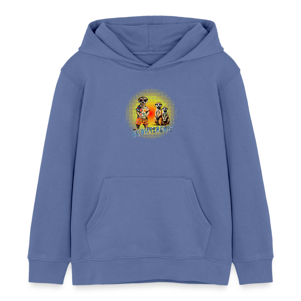 MNJS KIDS Bio-Hoodie mit BE DIFFERENT PRINT - Blau