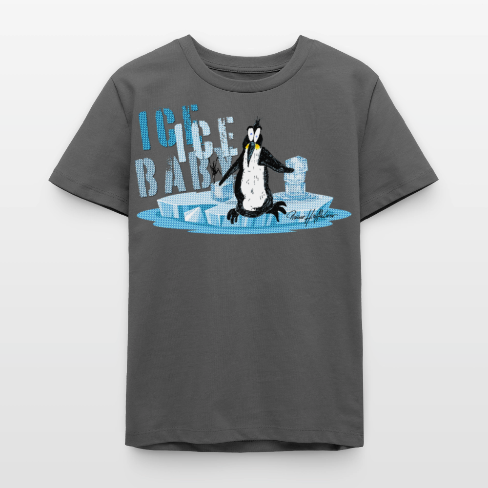 MNJS TEENS Bio T-Shirt mit ICE ICE BABY PRINT - Anthrazit