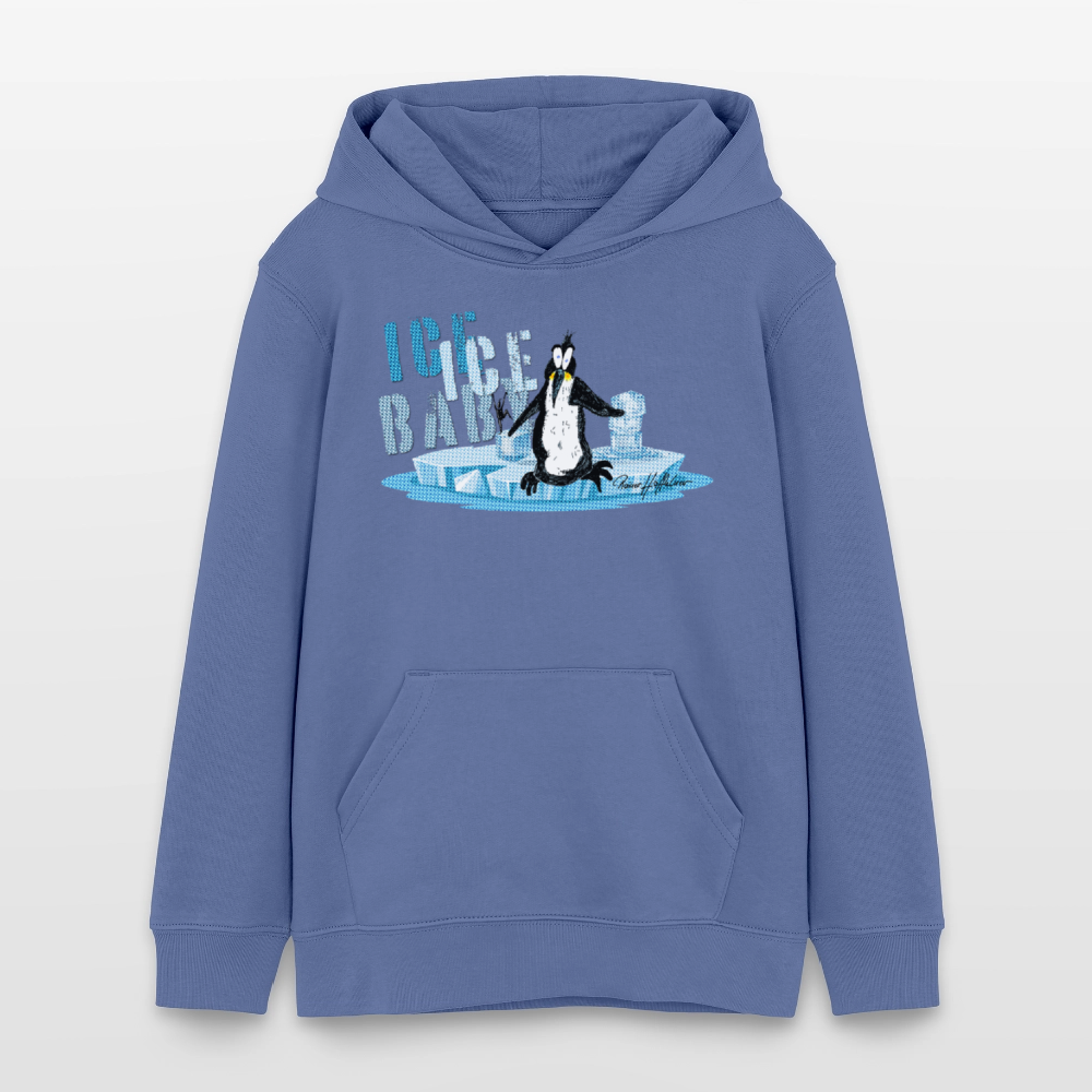 MNJS TEENS Bio-Hoodie mit ICE ICE BABY PRINT - Blau