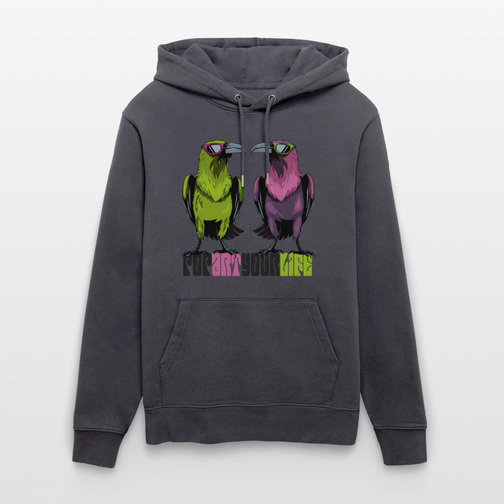 Unisex Hoodie mit POPART YOUR LIFE PRINT - Indigoblau