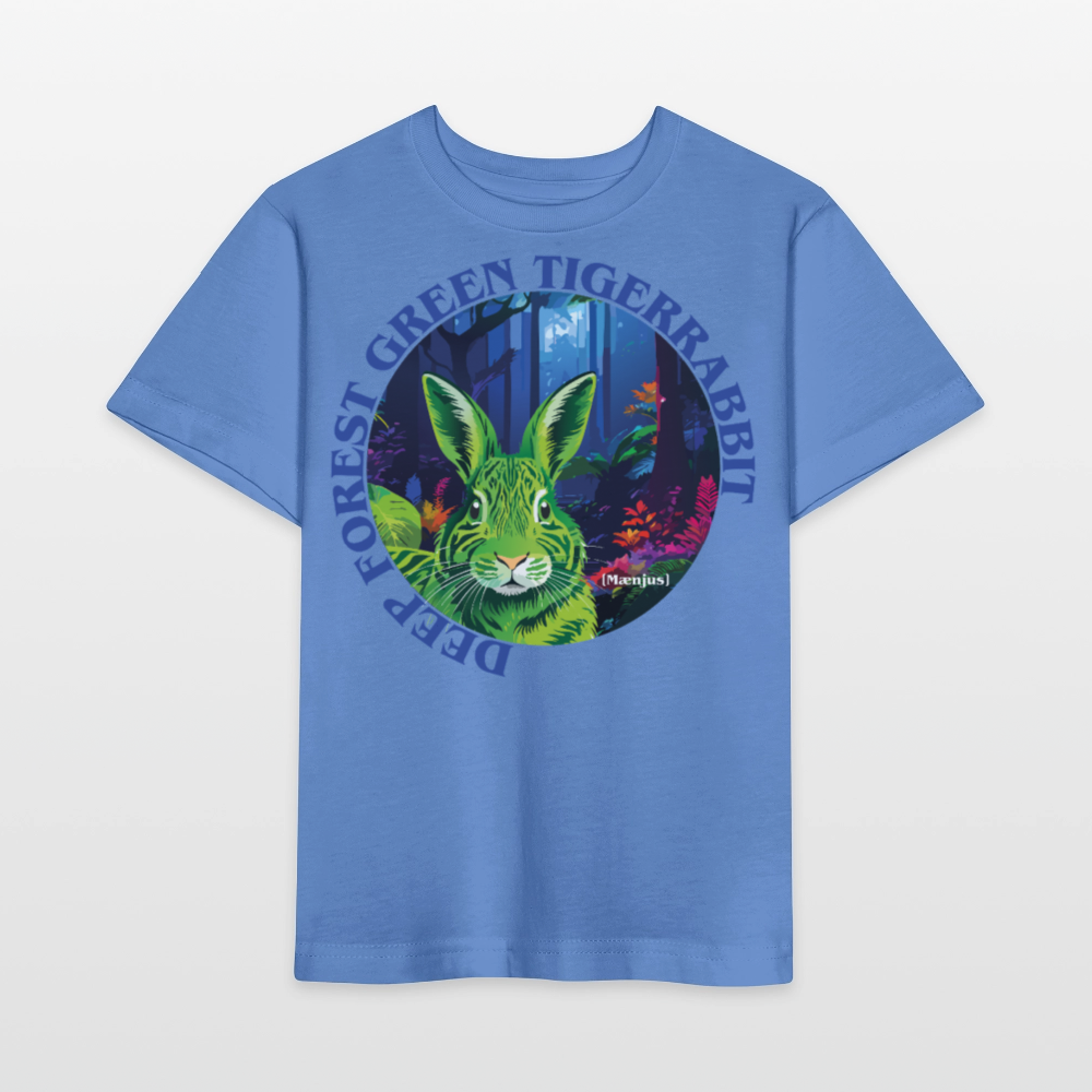 MNJS KIDS T-Shirt mit DEEP FOREST GREEN TIGERRABBIT PRINT - Blau