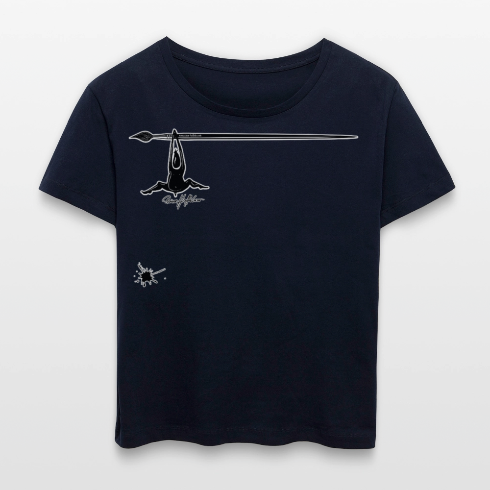 Frauen T-Shirt mit MÄNNLE PRINT - Navy