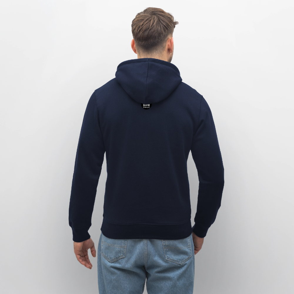 Unisex Bio-Hoodie mit MNJS CREW no limits PRINT - French Navy