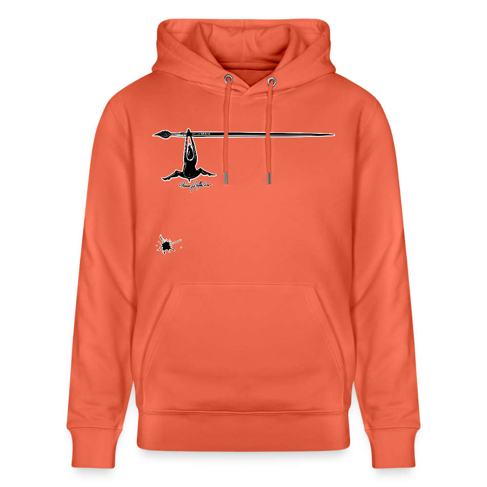 Unisex Hoodie mit TUSCHEMÄNNCHEN PRINT - Hellrot