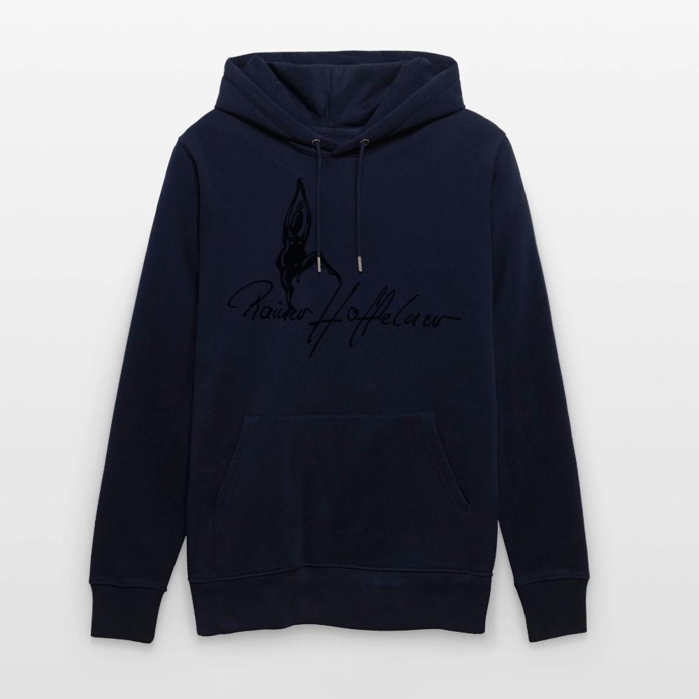 Unisex Bio-Hoodie mit TUSCHEMÄNNCHEN PRINT - Navy