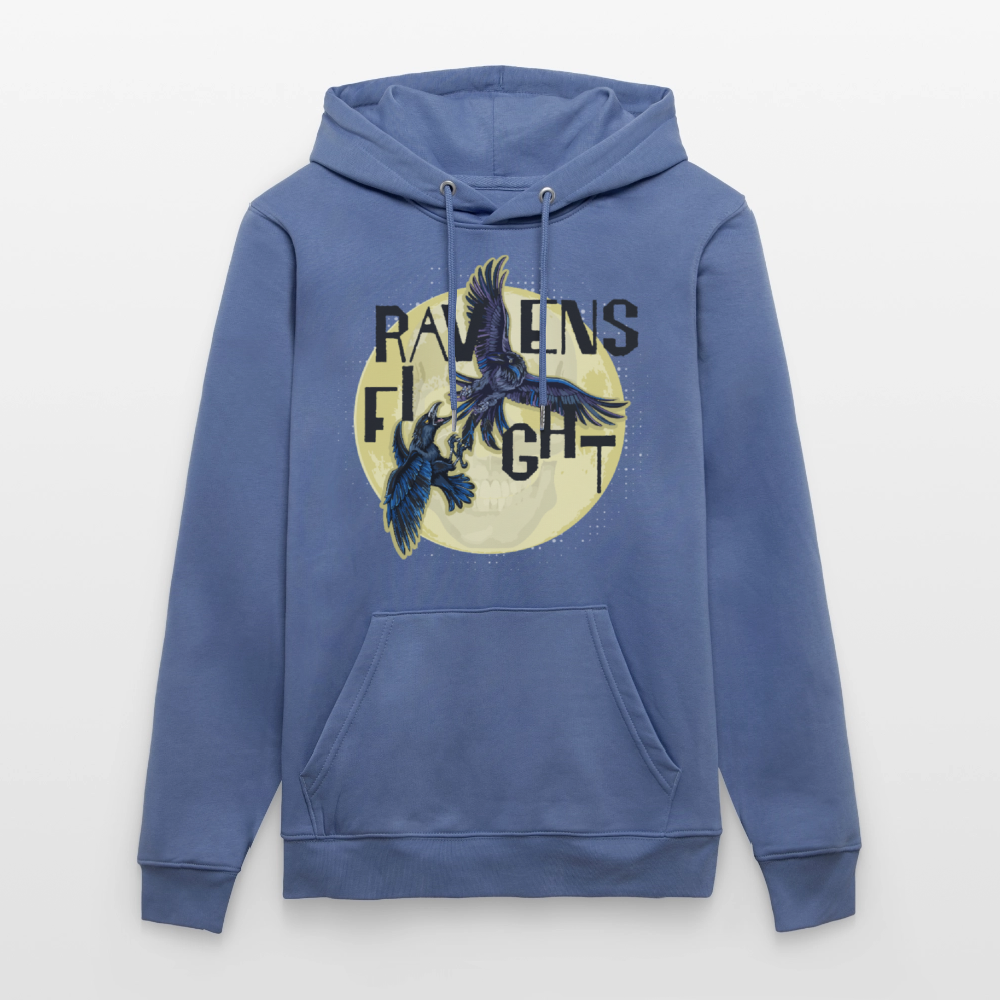 Unisex Hoodie mit RAVENS FIGHT PRINT - Blau