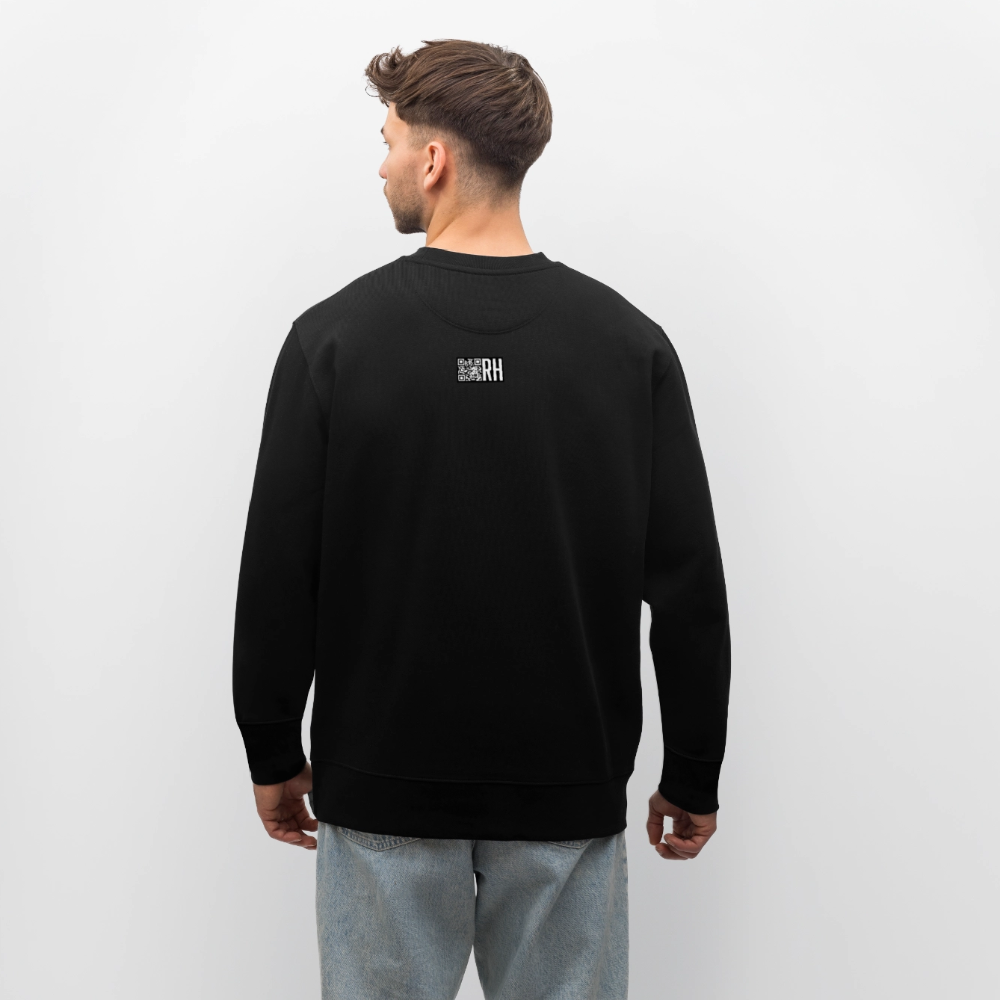 Unisex Bio-Sweatshirt mit TUSCHEWEIBCHEN PRINT - Schwarz