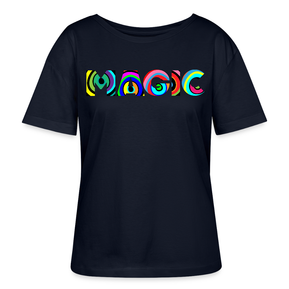 Frauen T-Shirt mit MAGIC PRINT - Navy