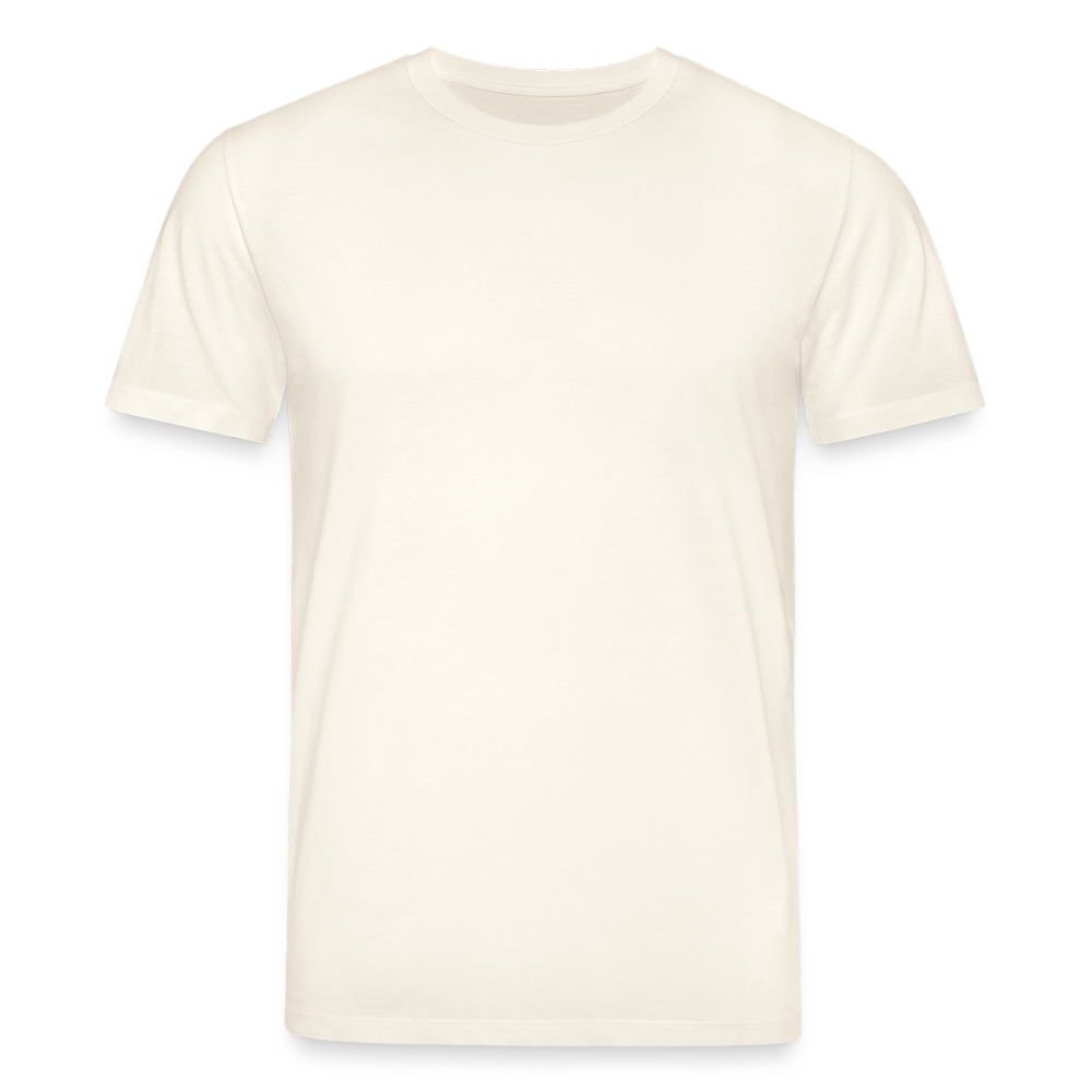 Unisex Bio-T-Shirt mit Flying Cow Print Rückseite - Naturweiß