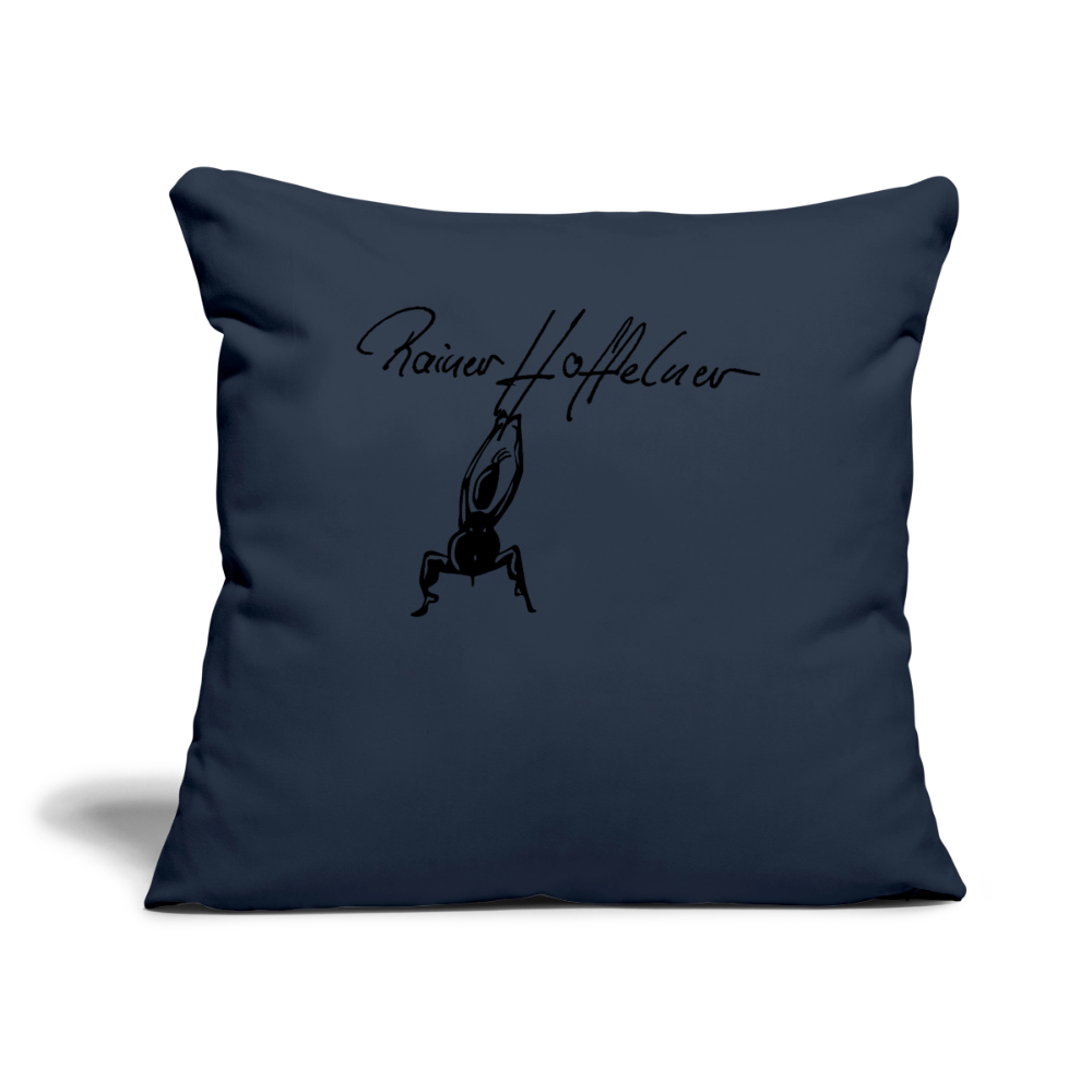 Sofakissenbezug 44 x 44 cm mit TUSCHEMÄNNCHN PRINT - Navy