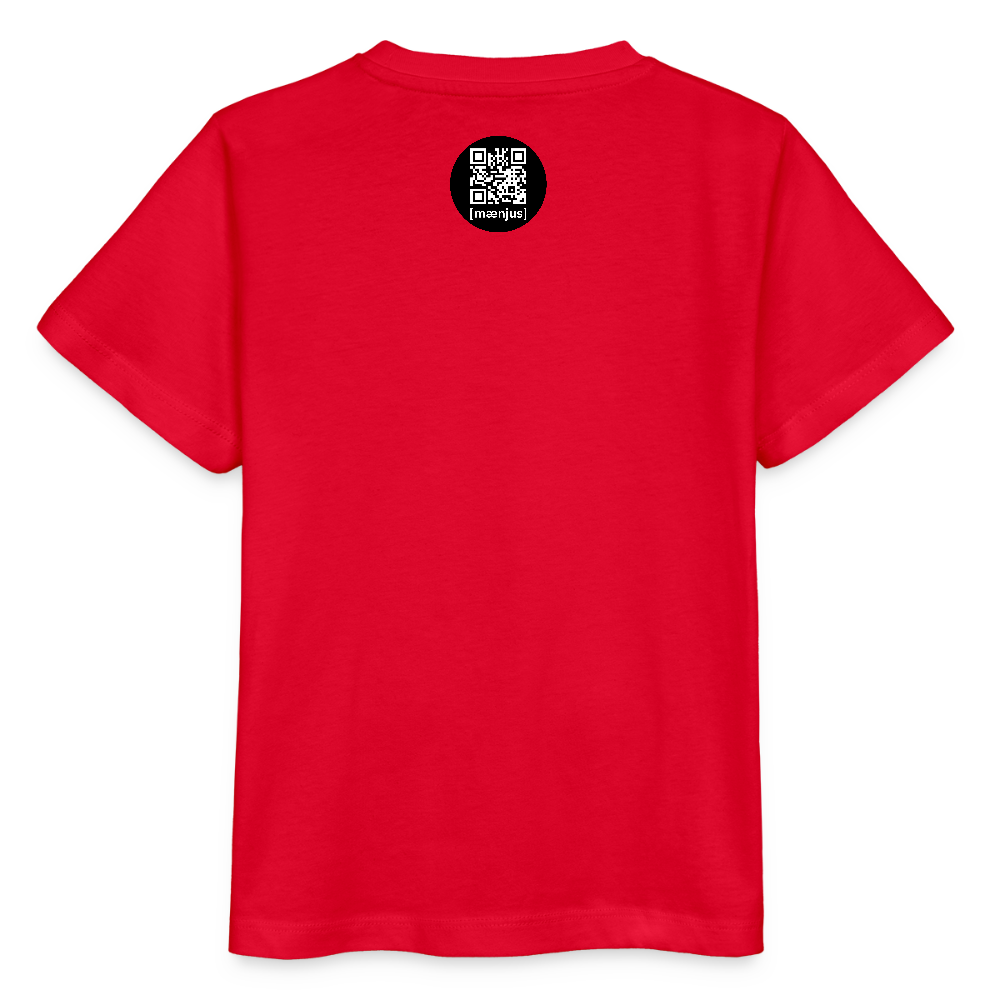 MNJS KIDS Bio T-Shirt mit BE DIFFERENT PRINT - Rot