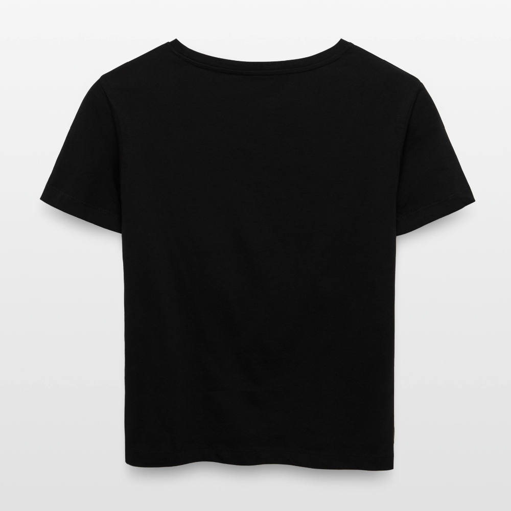 Frauen T-Shirt mit STRAWBERRY SKULL PRINT - Schwarz