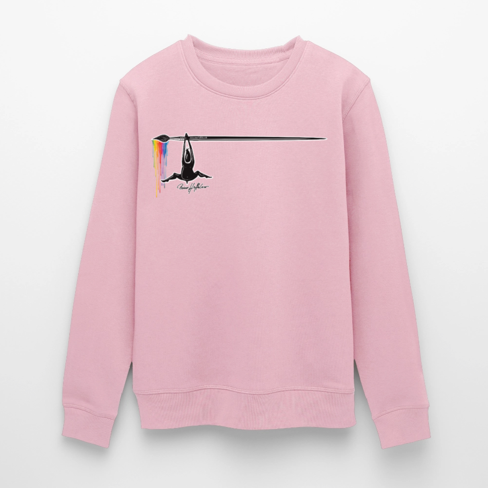 Unisex Bio-Sweatshirt mit MÄNNLE PRINT - Hellrosa