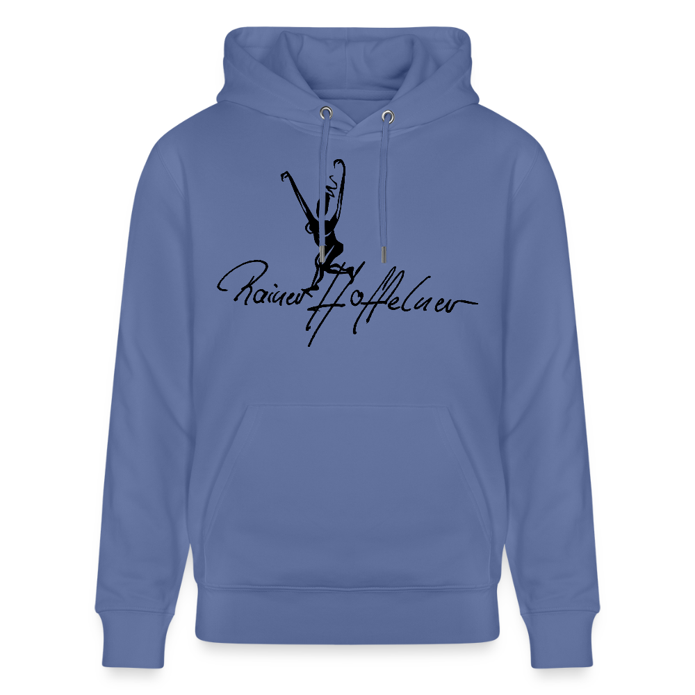 Unisex Bio-Hoodie mit TUSCHEWEIBCHEN PRINT - Blau