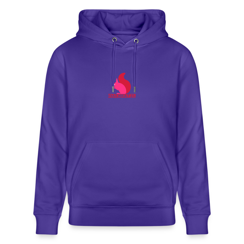 Unisex Bio-Hoodie mit OACHKATZL PRINT - Purple Love