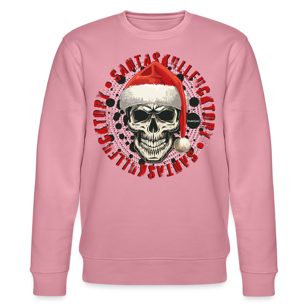 Unisex Bio-Sweatshirt mit SANTASKULL FUCKTORY PRINT - Lila Traum