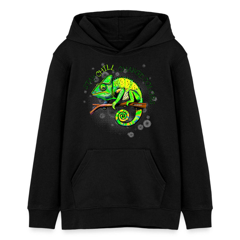 MNJS TEENS Bio-Hoodie mit CAMAELEON PRINT - Schwarz