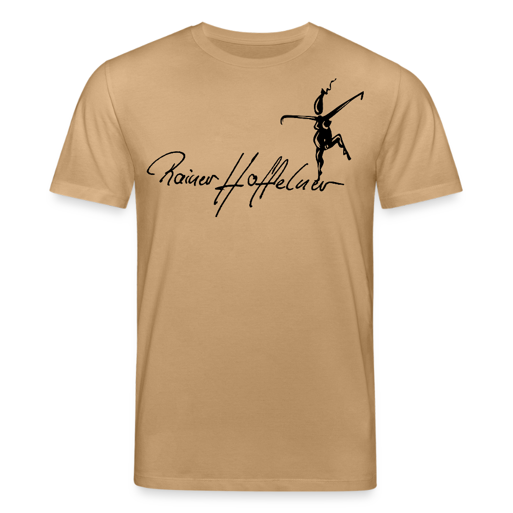 Unisex Bio-T-Shirt mit TUSCHEWEIBCHEN PRINT - Karamell