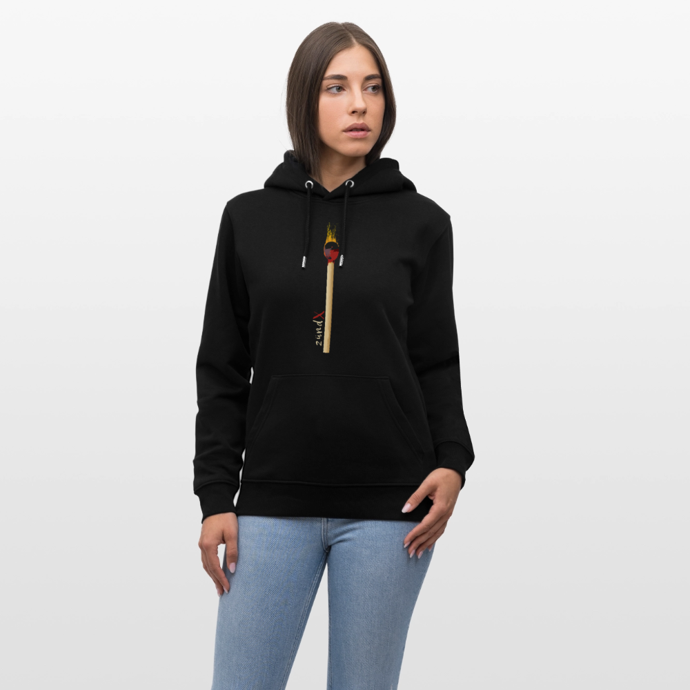 Unisex Hoodie mit zündX PRINT - Schwarz