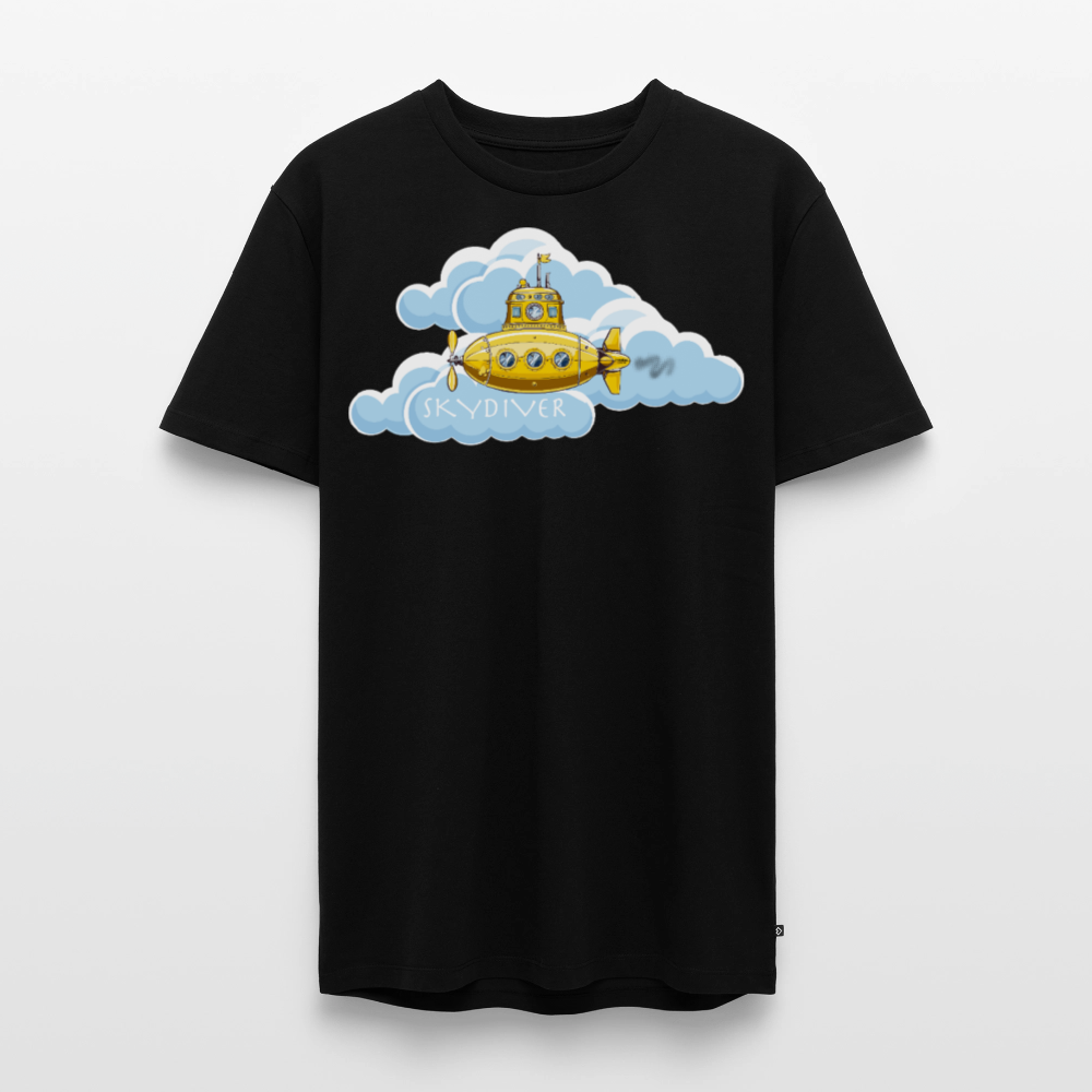 Männer Premium T-Shirt mit SKYDIVER PRINT - Schwarz