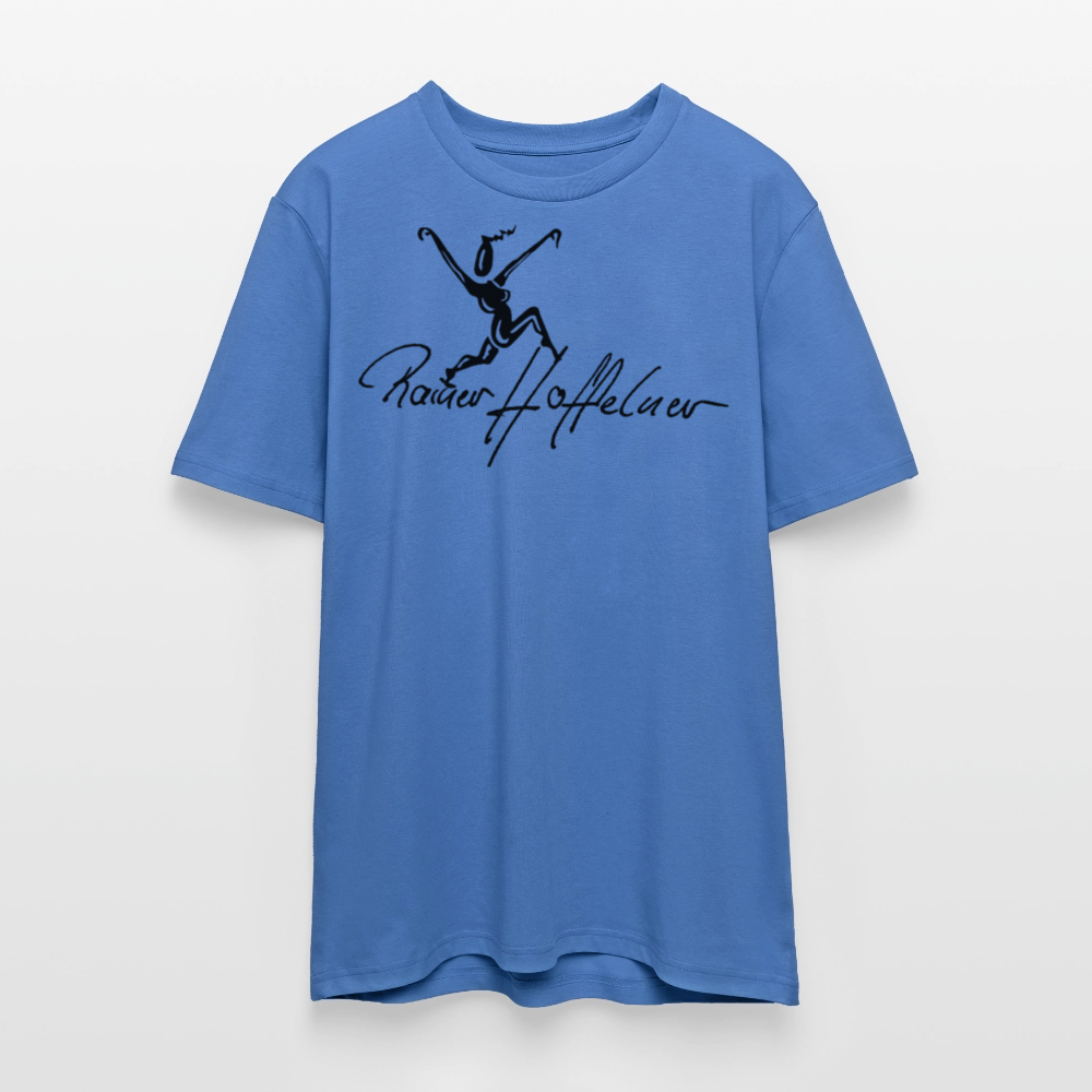 Unisex Bio-T-Shirt mit TUSCHEWEIBCHEN PRINT - Achtsames Blau