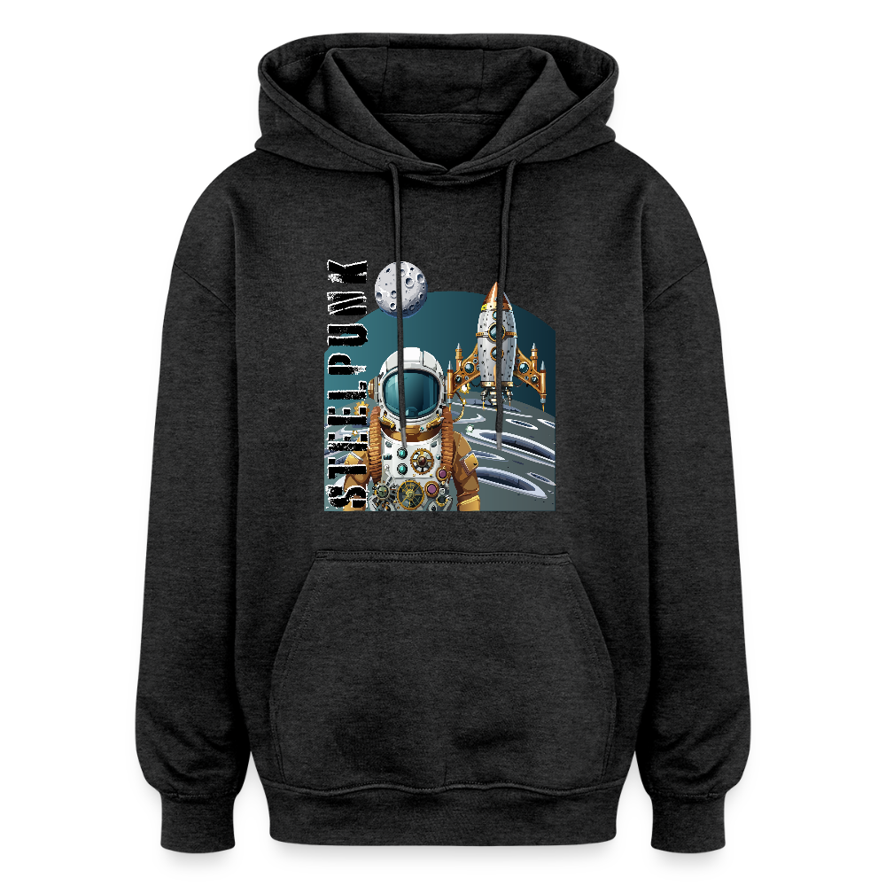 Oversized Unisex Hoodie mit STEELPUNK PRINT - Anthrazit