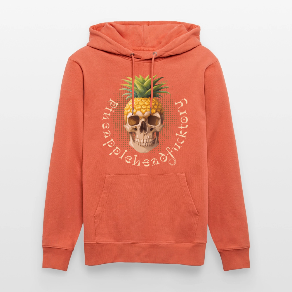 Unisex Hoodie mit PINEAPPLE SKULL PRINT - Hellrot
