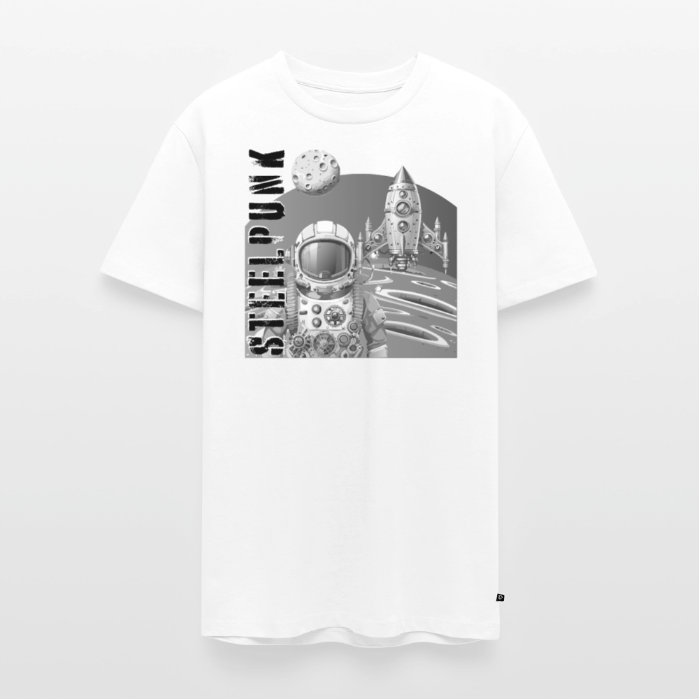 Männer Premium T-Shirt mit STEELPUNK PRINT - Weiß