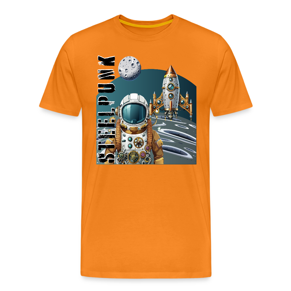 Männer Premium T-Shirt mit STEELPUNK PRINT - Orange