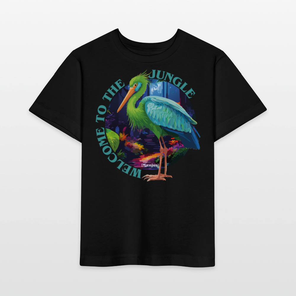MNJS KIDS T-Shirt mit WELCOME TO THE JUNGLE PRINT - Schwarz