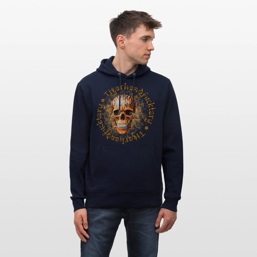 Unisex Hoodie mit TIGERHEAD SKULL PRINT - Navy