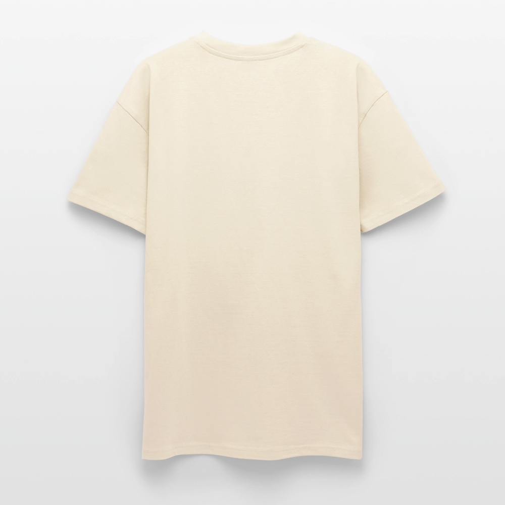 Heavy Oversize T-Shirt mit KUCKSCH DU PRINT - Creme