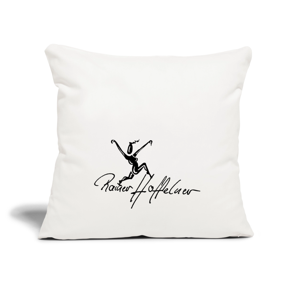 Sofakissenbezug 44 x 44 cm mit TUSCHEWEIBCHEN PRINT - Naturweiß