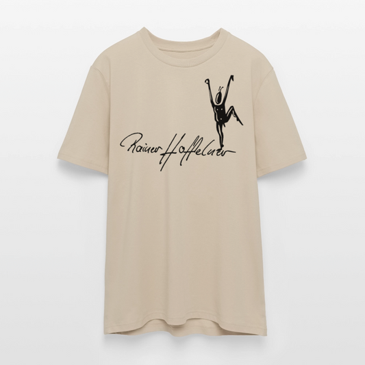 Unisex Bio-T-Shirt mit TUSCHEMÄNNCHEN PRINT - Beige