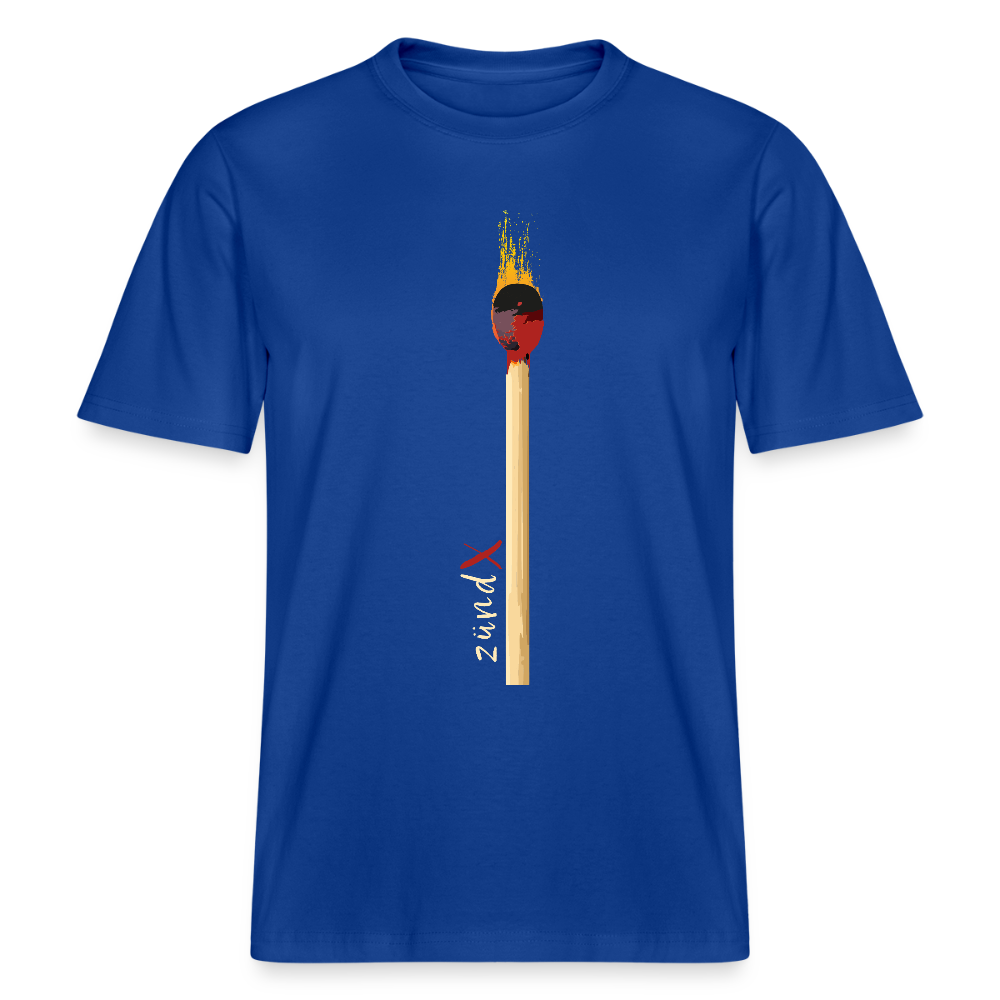 Unisex Bio-T-Shirt mit zündX PRINT - Dunkelblau