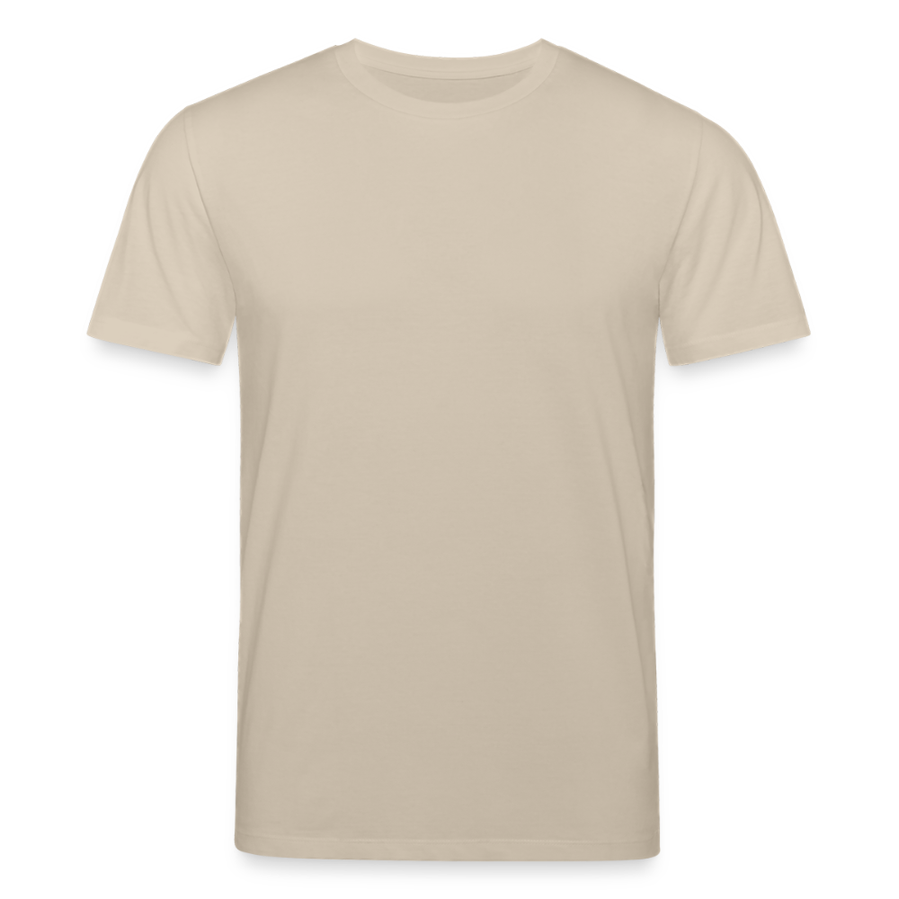 Unisex Bio-T-Shirt mit Flying Cow Print Rückseite - Beige