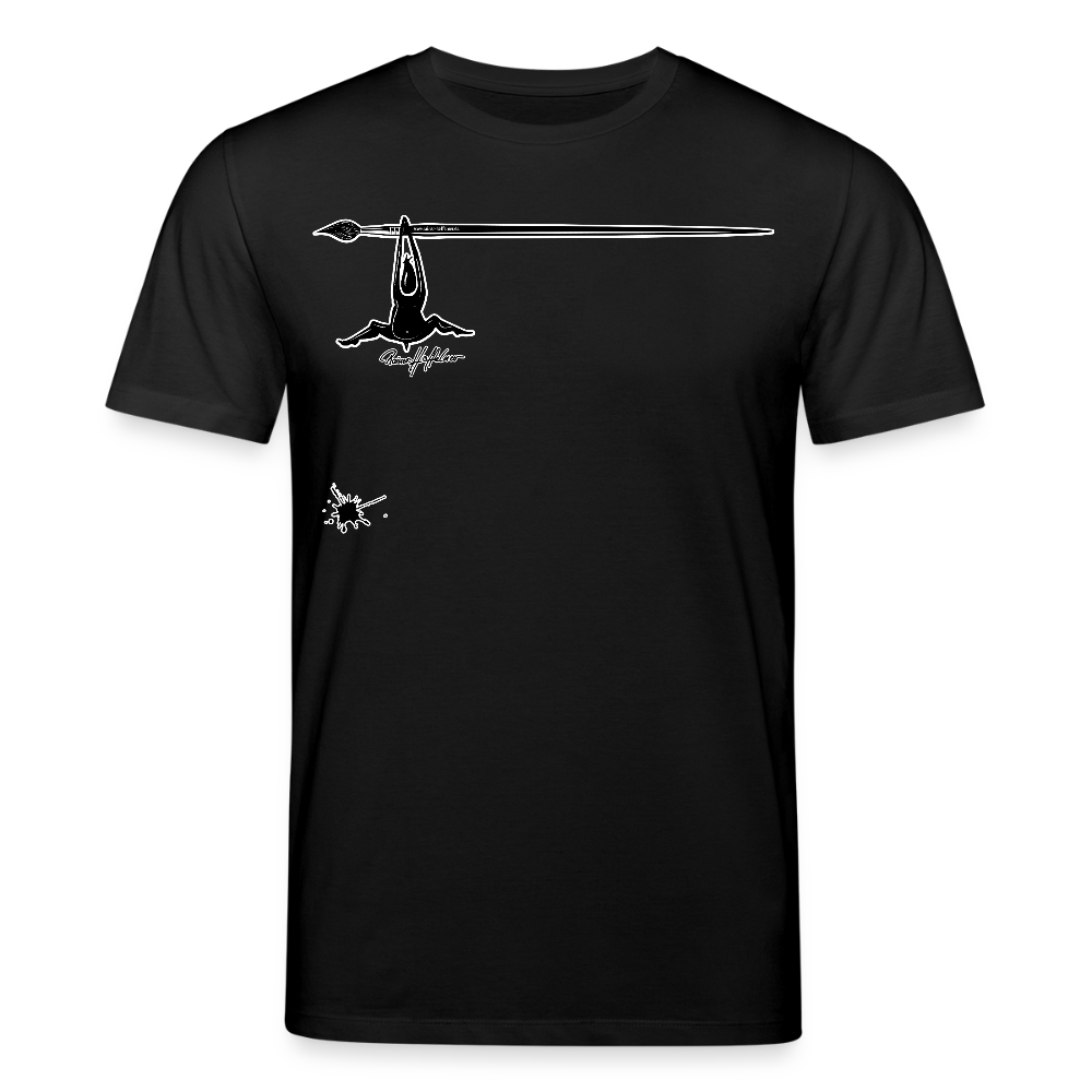 Unisex Bio-T-Shirt mit MÄNNLE PRINT - Schwarz