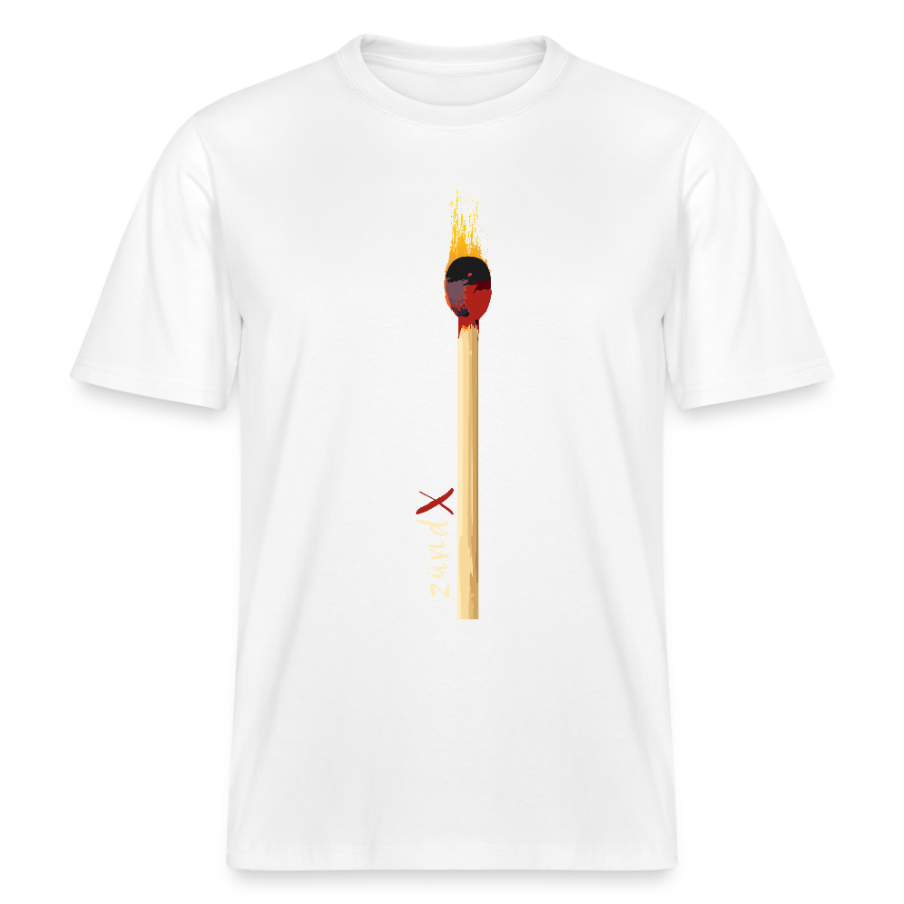 Unisex Bio-T-Shirt mit zündX PRINT - Weiß