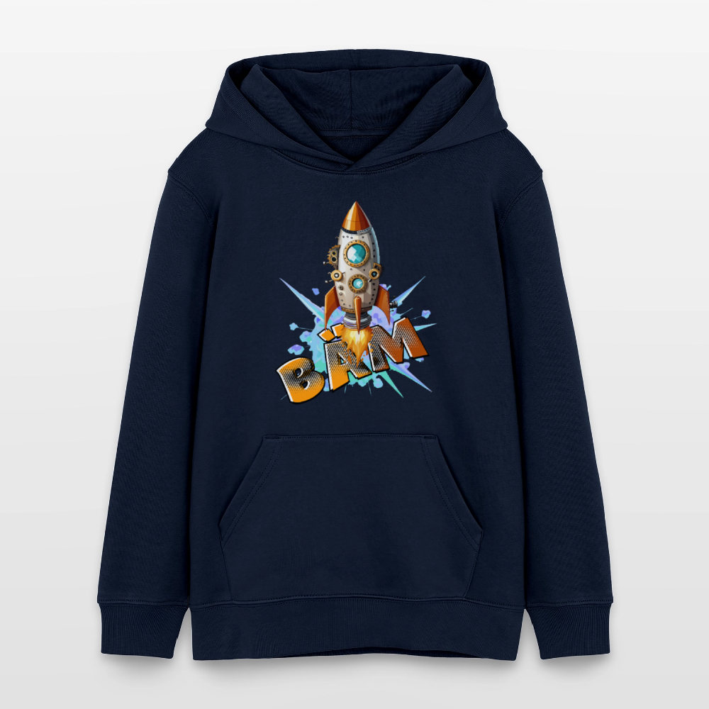 MNJS TEENS Bio-Hoodie mit BÄM PRINT - Navy