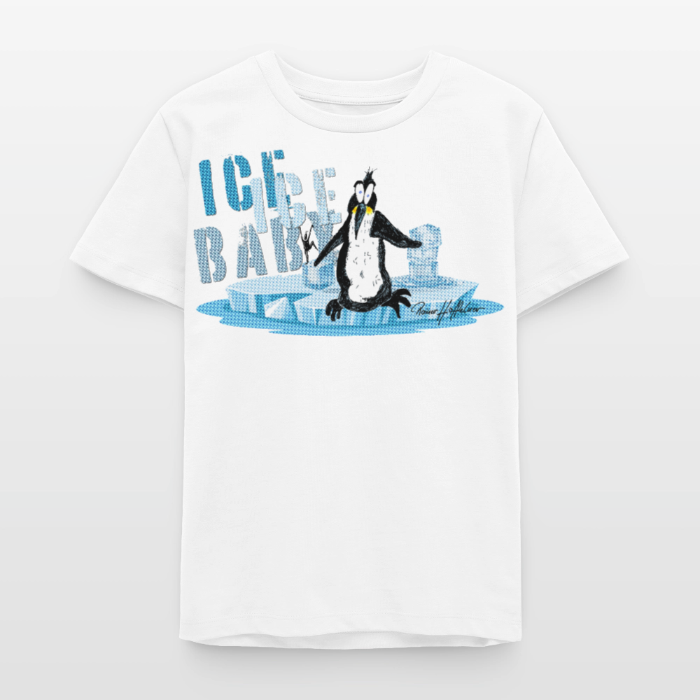 MNJS TEENS Bio T-Shirt mit ICE ICE BABY PRINT - Weiß