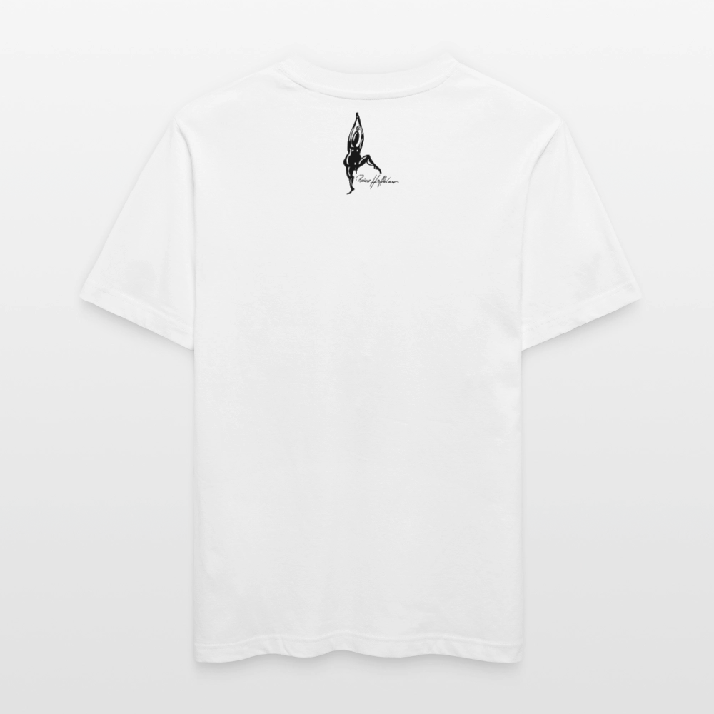 Relaxed Fit Unisex Bio-T-Shirt mit DYNAMIC FIELDS PRINT - Weiß