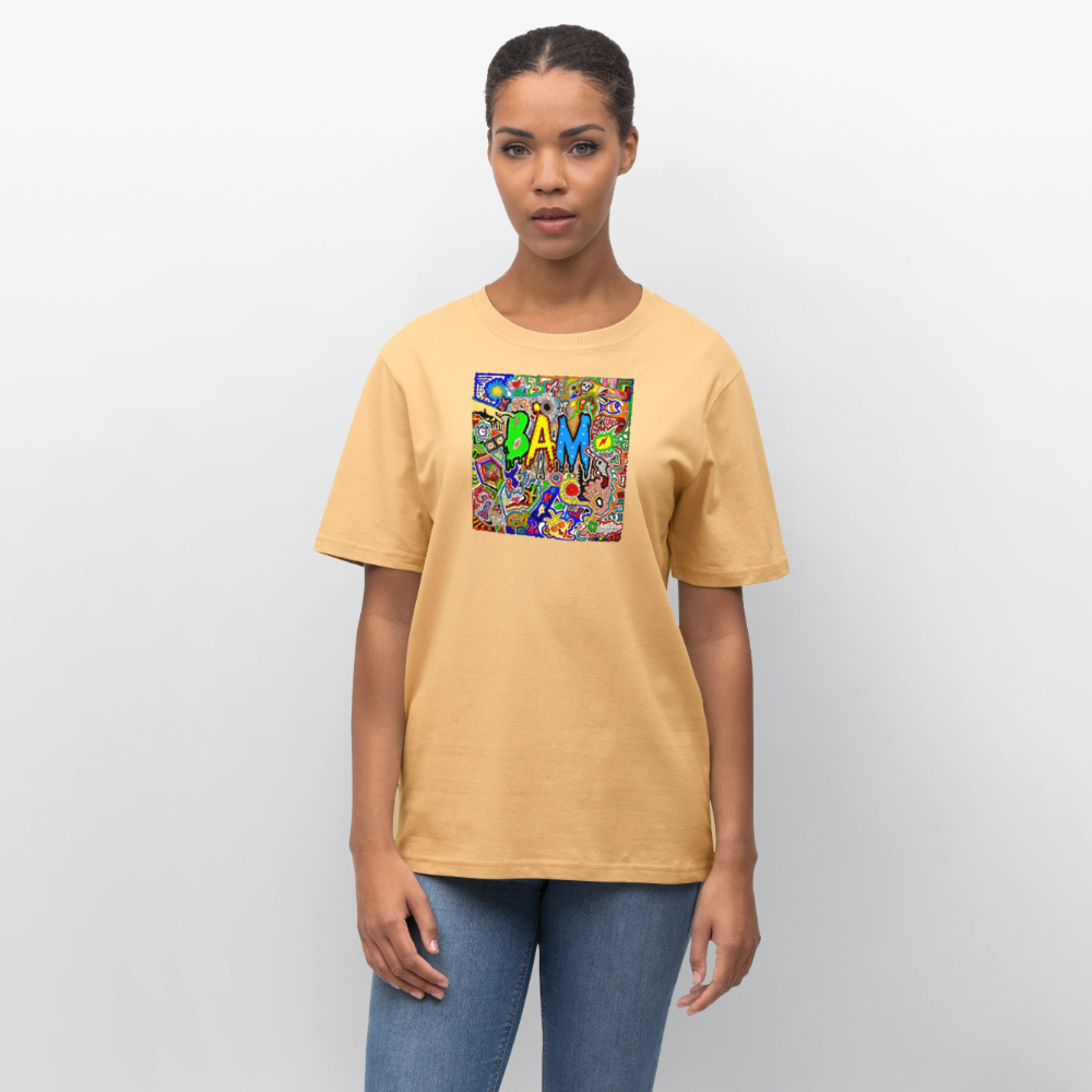 Unisex Bio-T-Shirt mit BÄM PRINT - Hellgelb