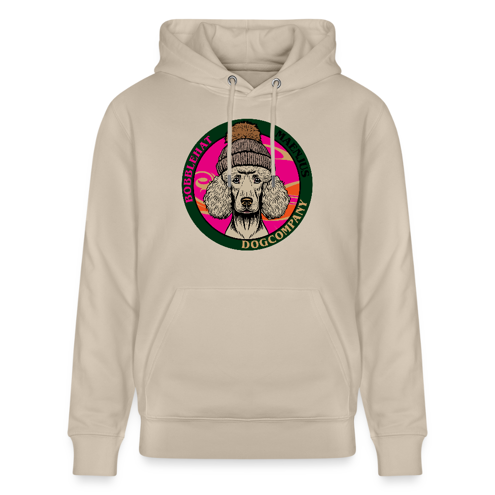 SUnisex Bio-Hoodie mit BOBBLEHAT DOGCOMPANY PRINT - Beige