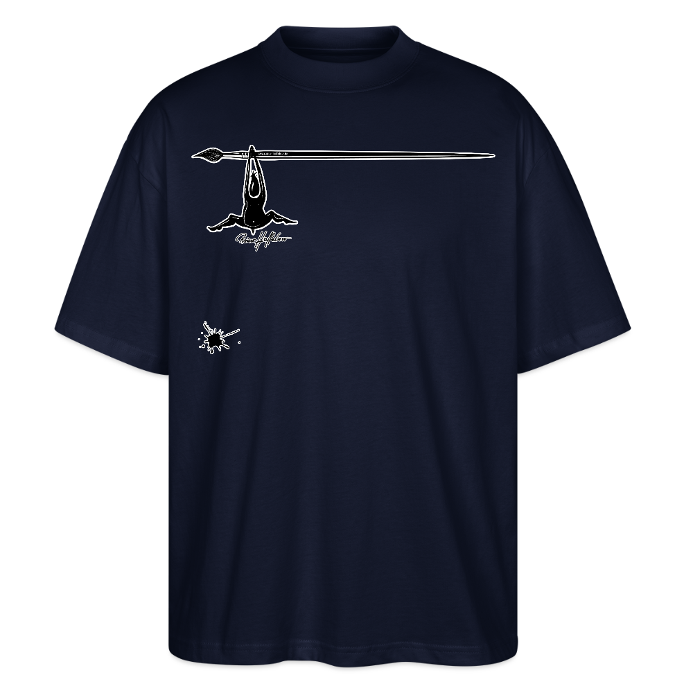 Oversized Unisex T-Shirt mit MÄNNLE PRINT - Navy