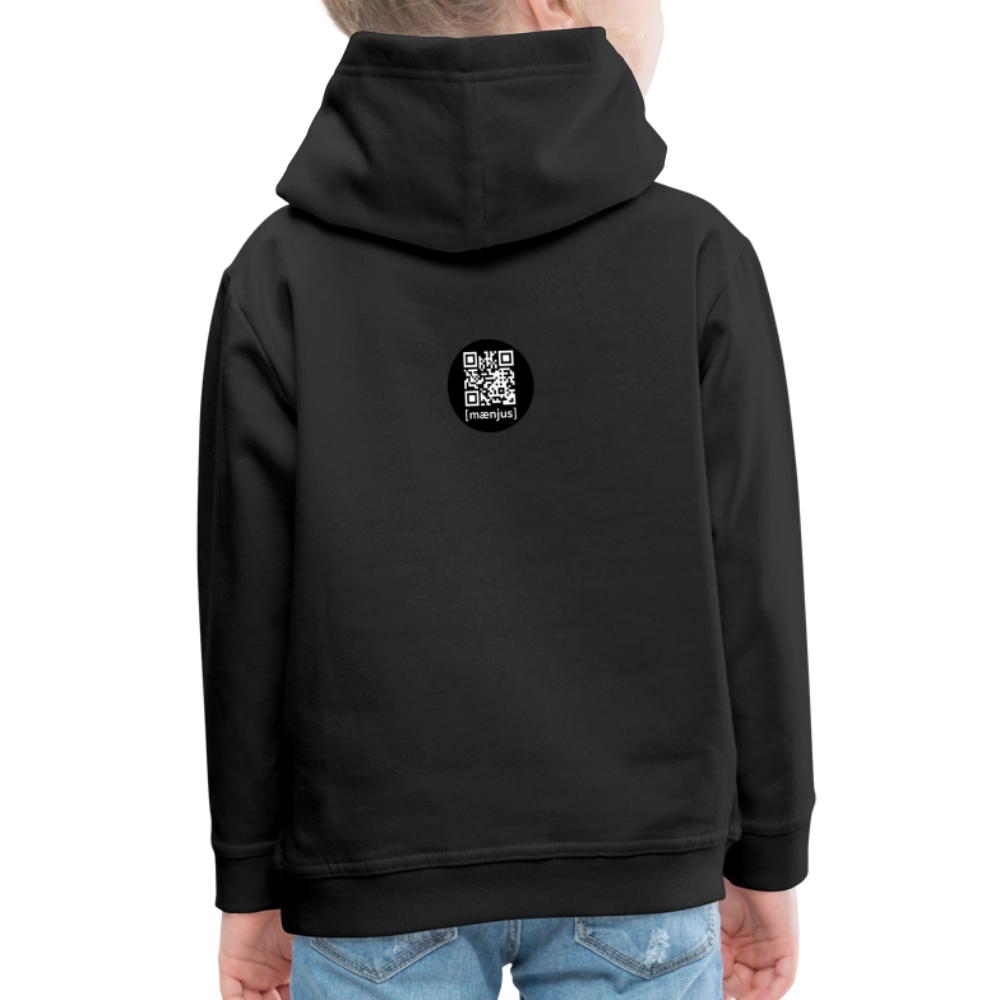 MNJS KIDS Premium Hoodie mit DEEP FOREST GREEN TIGERRABBIT PRINT - Schwarz