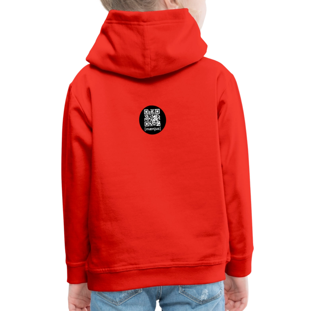 MNJS KIDS Premium Hoodie mit REDEYE ELEPHANT DISTRICT PRINT - Rot