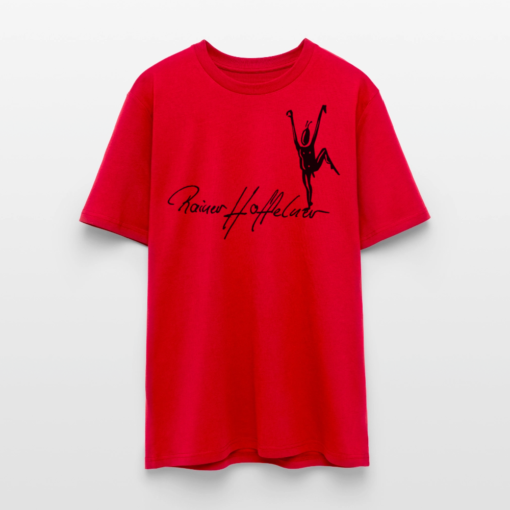 Unisex Bio-T-Shirt mit TUSCHEMÄNNCHEN PRINT - Rot