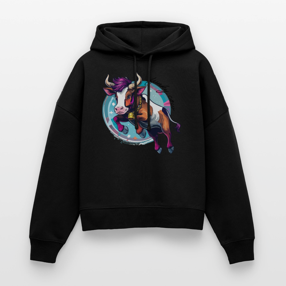 Stanley/Stella Boxy Frauen Bio Hoodie Nora - Schwarz